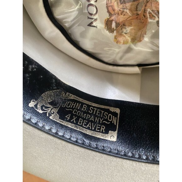 Vintage Stetson John B. Open Road 4X Beaver xxxx Felt Hat 6 3/4 Cowboy Western - Picture 11 of 16